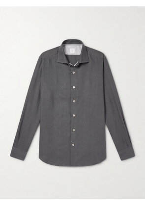 Eleventy - Linen Shirt - Men - Gray - S