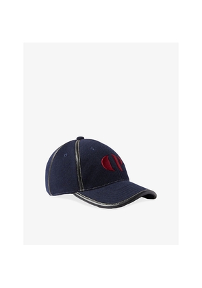 Womens Claudie Pierlot Logo-Embroidered Wool-Blend Baseball Cap