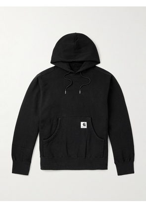 Sacai - Carhartt WIP Cotton-Jersey Hoodie - Men - Black - 1