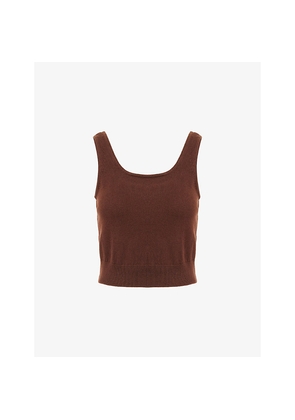 Womens Eberjey Lounge Brushed Knitted Tank Top