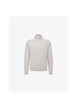 Mens Boggi Milano Polo-Neck Merino-Wool Jumper