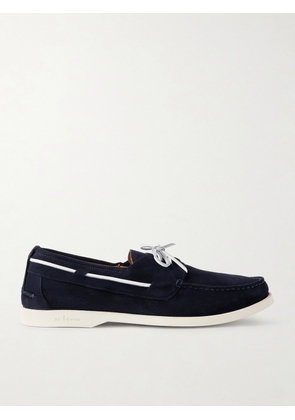Kiton - Suede Boat Shoes - Men - Blue - EU 40