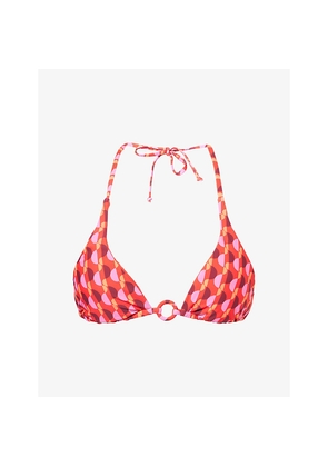 Womens Seafolly Reversible Triangle Bikini Top