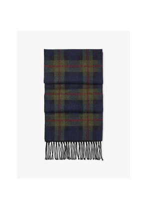 Aspinal Of London Tartan Merino-Wool Scarf
