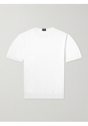 Kiton - Knitted Cotton T-Shirt - Men - White - S