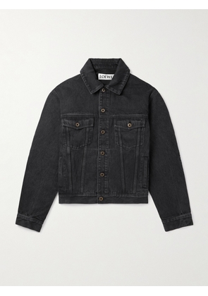 LOEWE - Anagram Logo-Appliquéd Denim Jacket - Men - Black - IT 46