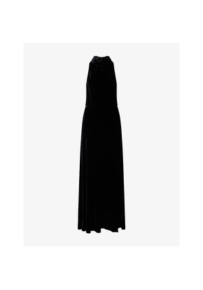 Womens Me And Em Draped Sleeveless Woven Maxi Dress