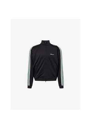 Mens Represent Embroidered-Logo Striped-Taped Woven Track Jacket