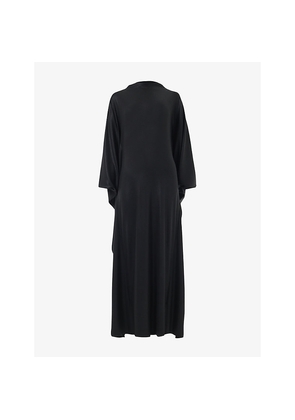 Womens Leem Silhouette-Effect Fitted Woven Kaftan Dress