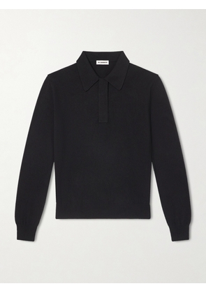 Jil Sander - Wool Polo Shirt - Men - Black - IT 44