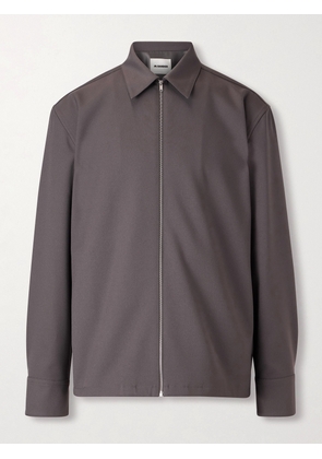 Jil Sander - Twill Zip-Up Overshirt - Men - Gray - IT 46