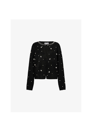 Womens Amy Lynn Luna Embellished Knitted Cardigan