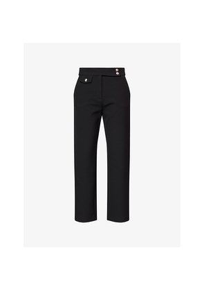 Womens Veronica Beard Renzo Tapered Woven Trousers