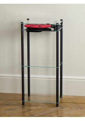 TRANSPARENT SPEAKER - Transparent Turntable with Aluminum and Glass Stand - Men - Neutrals