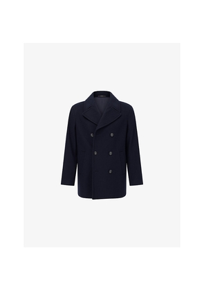 Mens Boggi Milano Double-Breasted Wool Peacoat
