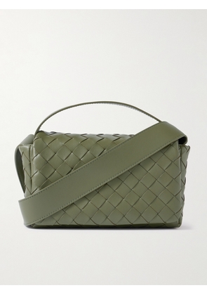 Bottega Veneta - Intrecciato Leather Messenger Bag - Men - Green