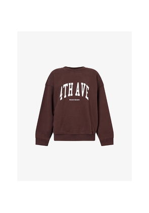 Womens 4th & Reckless Avenue Logo-Print Cotton Sweatshirt
