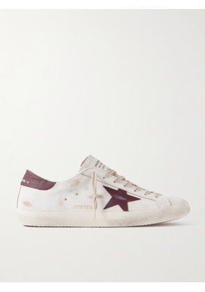 Golden Goose - Super-Star Distressed Leather Sneakers - Men - White - EU 39