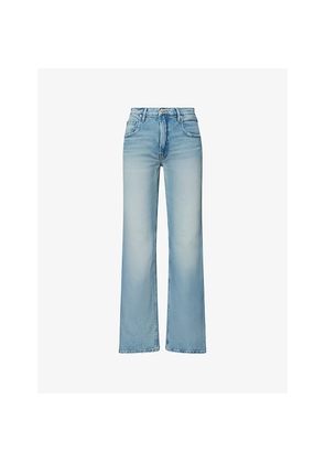 Womens Good American Good Standard Bootcut Stretch-Denim Jeans