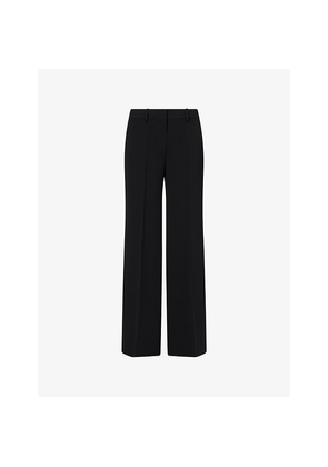 Womens Theory Fluid Flared-Leg Woven Trousers