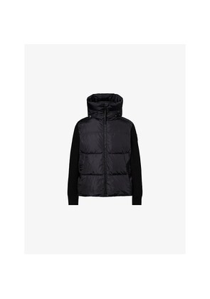 Mens Canada Goose Hybridge Grove Hooded Knit Shell-Down Jacket