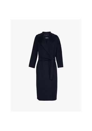 Womens Max Mara Poldo Wrap-Over Wool Coat
