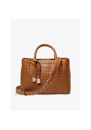 Womens Aspinal Of London Midi London Leather Tote Bag