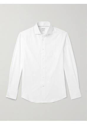 Brunello Cucinelli - Slim-Fit Cotton Oxford Shirt - Men - White - S