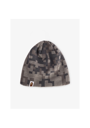 Mens A Bathing Ape x Kazuki Camo Knitted Beanie