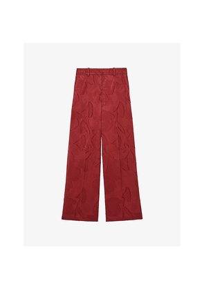 Womens Reiss x Atelier Ottelie Jacquard Woven Trousers
