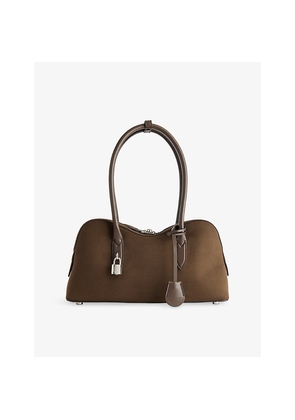 Womens Stella Mccartney Ryder Medium Suede Shoulder Bag