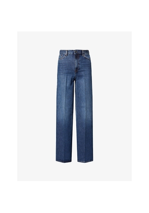 Womens Toteme Wide-Leg Denim Jeans