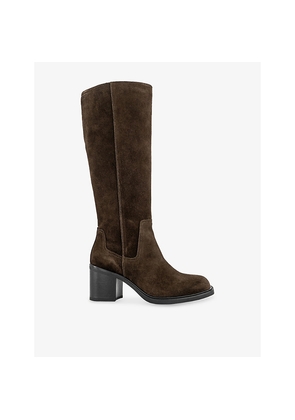 Womens Vagabond Shoemakers Meryl Suede Heeled Knee-High Boots