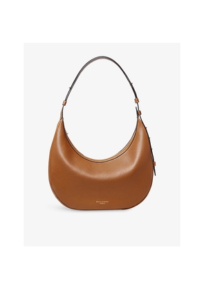 Womens Aspinal Of London Hudson Crescent Leather Cross-Body Bag