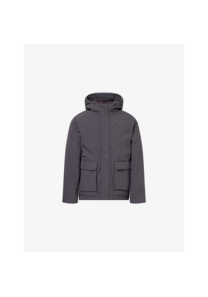 Mens Arne Flap-Pocket Padded Puffer Jacket
