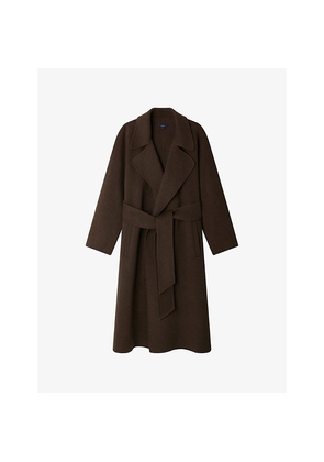 Womens Soeur Harvard Relaxed-Fit Wool-Blend Coat