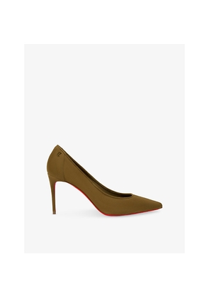 Womens Christian Louboutin Sporty Kate 85 Suede Heeled Pumps