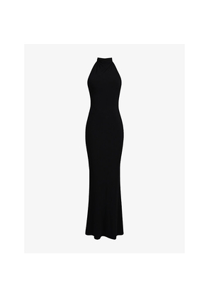 Womens House of CB Sadira Open-Back Jersey Maxi Dress
