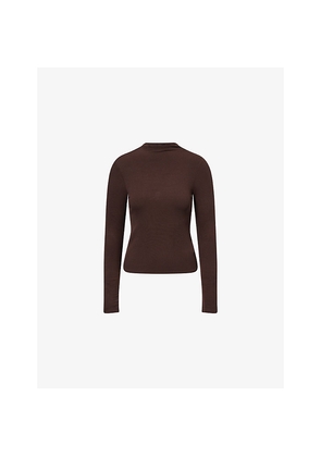 Womens Paige Henrietta Mock-Neck Modal-Blend Top