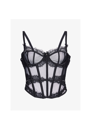 Womens Lounge Underwear Zendaya Underwired Tulle Corset