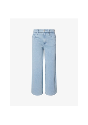 Womens Good American Good Skate Jeanius Crop-Leg Cotton-Jersey Trousers