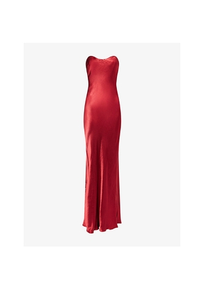 Womens Bec & Bridge Cinder Strapless Woven Maxi Dress