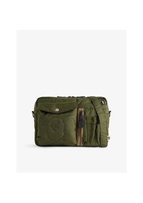 Mens A Bathing Ape Padded Woven Shoulder Bag