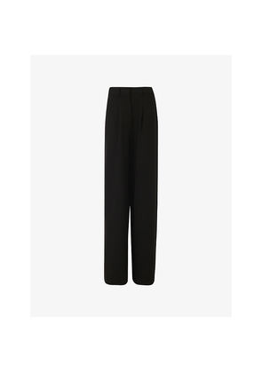 Womens Leem Wide-Leg Cropped Woven Trousers