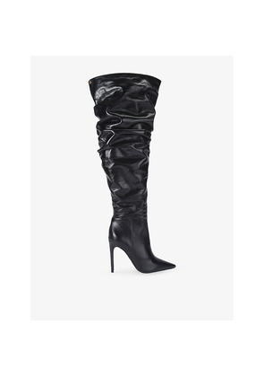 Womens KG Kurt Geiger Tigerlilly Leather Heeled Knee-High Boots