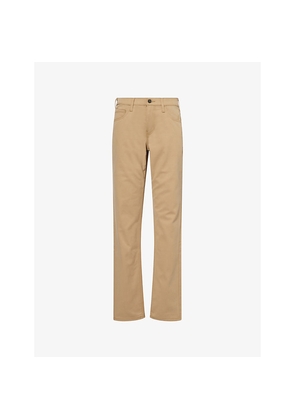 Mens Paige Macneil Straight-Leg Cotton-Twill Trousers