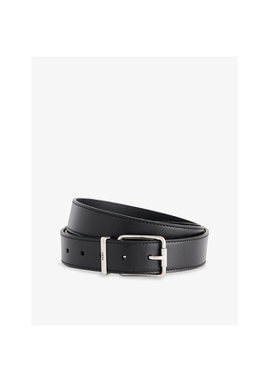 Mens Loewe Engraved-Logo Leather Belt