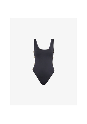 Womens Simkhai Mona Scoop-Neck Swimsuit