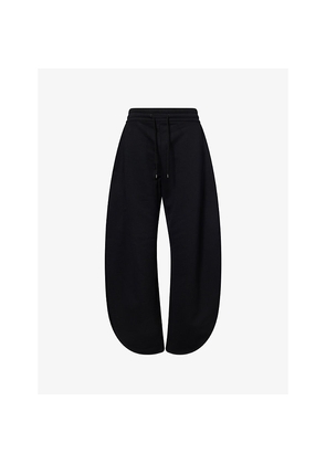 Womens Alaia Petal Barrel-Leg Cotton Jogging Bottoms