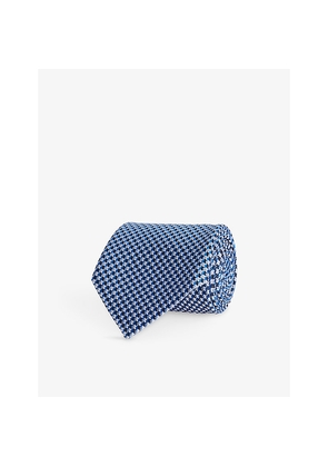 Mens Tom Ford Geometric Woven Silk Tie